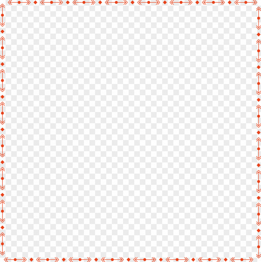 Orange Small Square Wave Point Border Download Antithetical Couplet Clip Art PNG