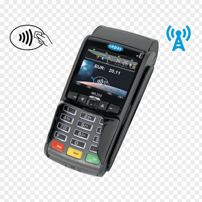 Portable Electronic Cash Terminal Ingenico Computer Point Of Sale PNG