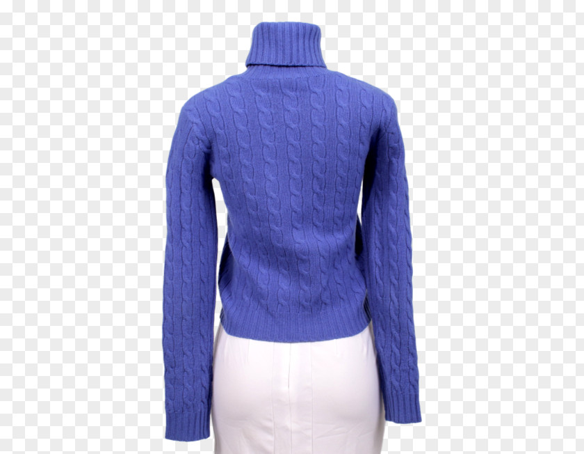 Ralph Lauren Logo Cardigan Cobalt Blue Neck Wool PNG