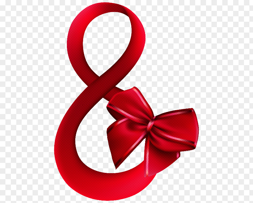 Red Ribbon Costume Accessory PNG