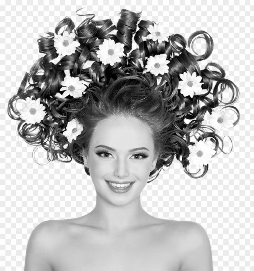 Woman Hair Flower Beauty Parlour Cosmetics Photography PNG
