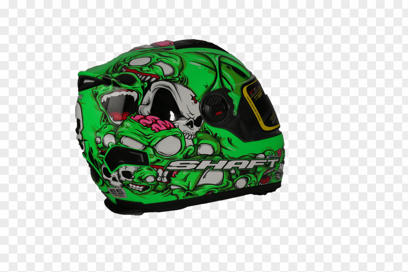 Bicycle Helmets Motorcycle Green Skull PNG