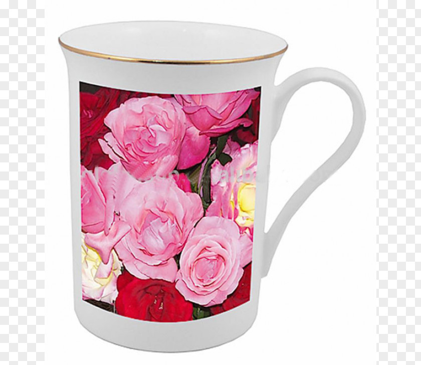 Mug Shot Coffee Cup Garden Roses Bone China Ceramic PNG