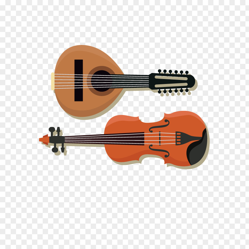 Vector Violin Musical Instrument Handbell Bass Guitar PNG