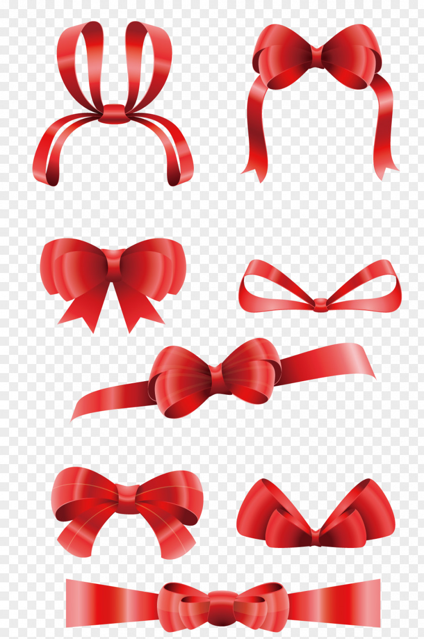 Bow Vector Material Christmas Decoration Lazo Gift Tree PNG