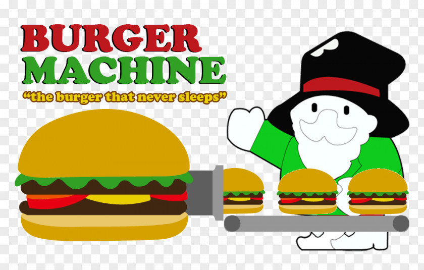 Burger Flyer Hamburger Logo Machine Clip Art PNG