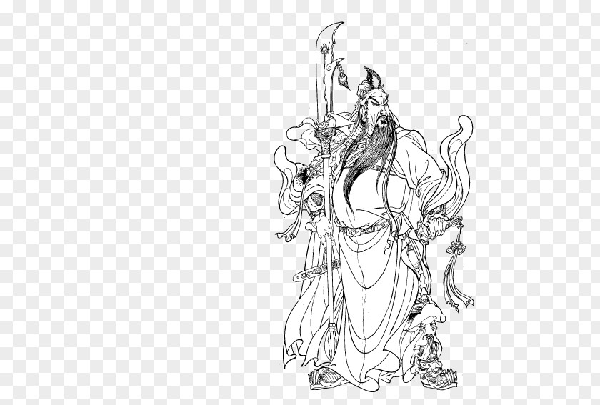 China Wind Guan Yu Romance Of The Three Kingdoms Records Shu Han Five Tiger Generals PNG