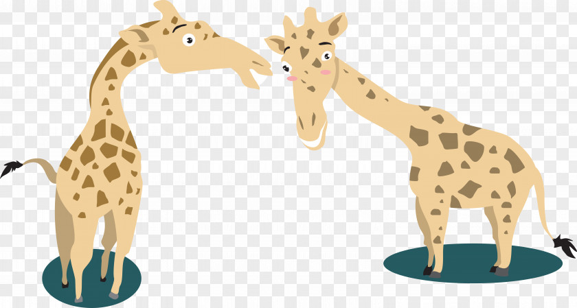 Giraffe Cartoon Vector PNG