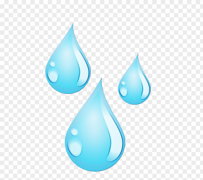 Drop Aqua Blue Turquoise Water PNG