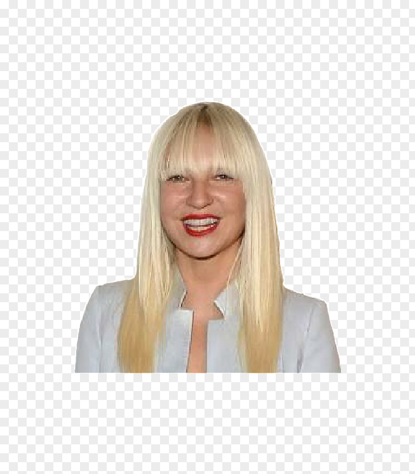 Face Sia Blond Bangs Chandelier PNG