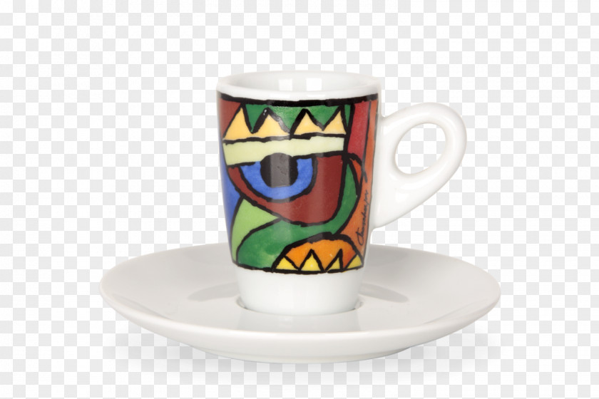 Glass Coffee Cup Espresso Saucer Ceramic PNG