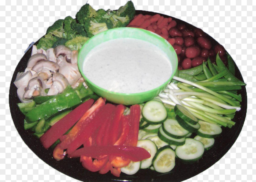 Plate Crudités Vegetarian Cuisine Asian Leaf Vegetable PNG