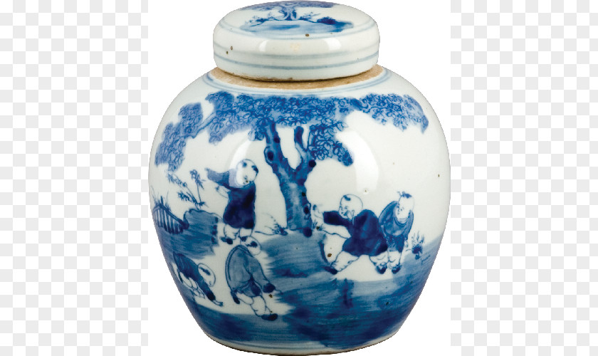 Vase Ceramic Blue And White Pottery Urn Porcelain PNG