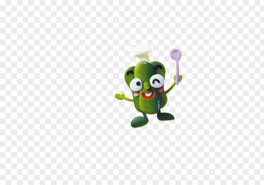 Cartoon Smiley Pepper Apple Icon PNG