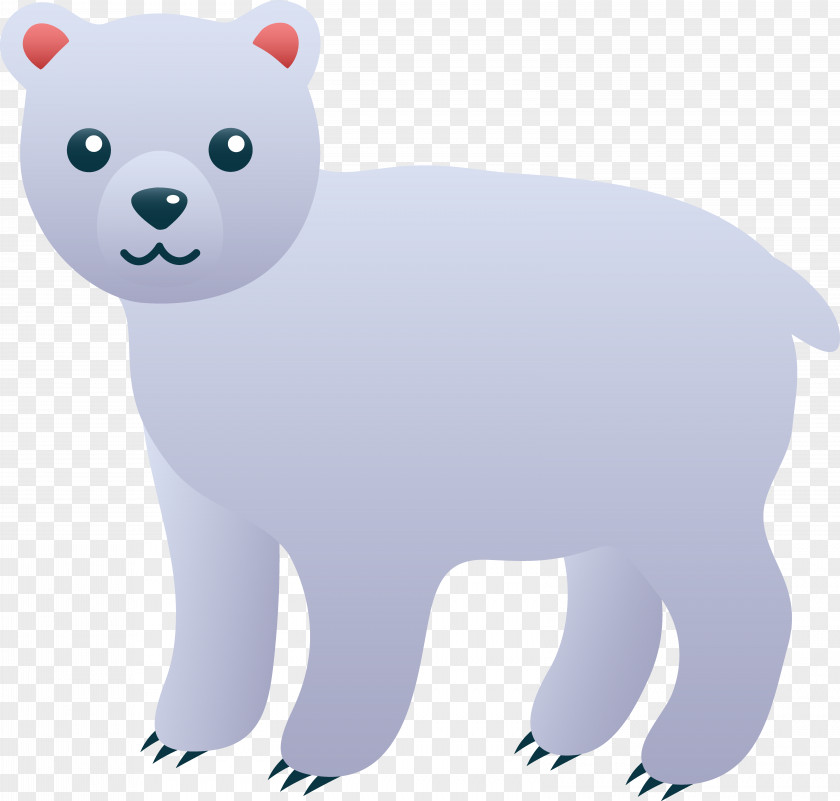 Cute Cartoon Polar Bear American Black Clip Art PNG