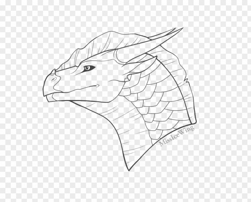Dragon Wings Of Fire Coloring Book Sketch PNG