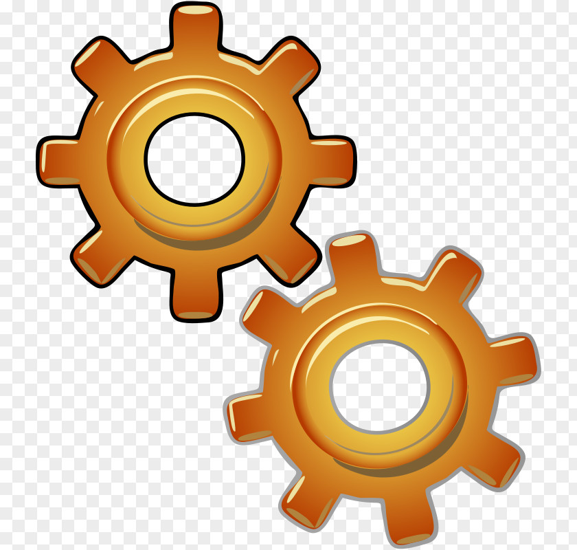 Gear Vector Clip Art Graphics Openclipart Free Content Image PNG