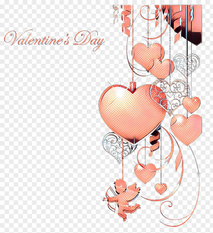 Peach Love Heart Pink Text Clip Art Cartoon PNG