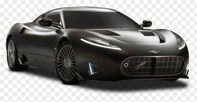 Black Spyker C8 Preliator Car 2009 Geneva Motor Show Cars PNG