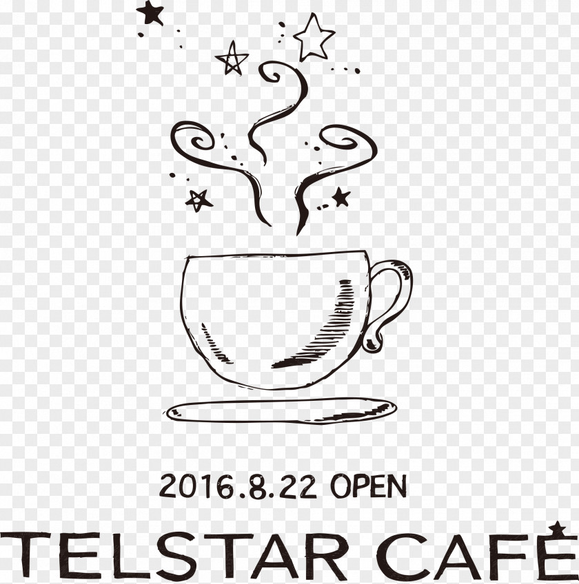 Cup Coffee Brand Line Art Logo Clip PNG