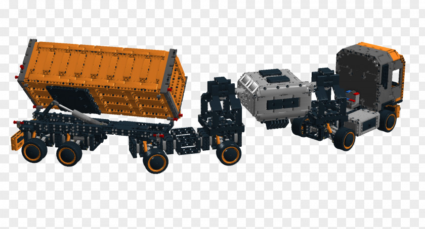 Garbage Truck Car LEGO Modular Design Motor Vehicle Chassis PNG