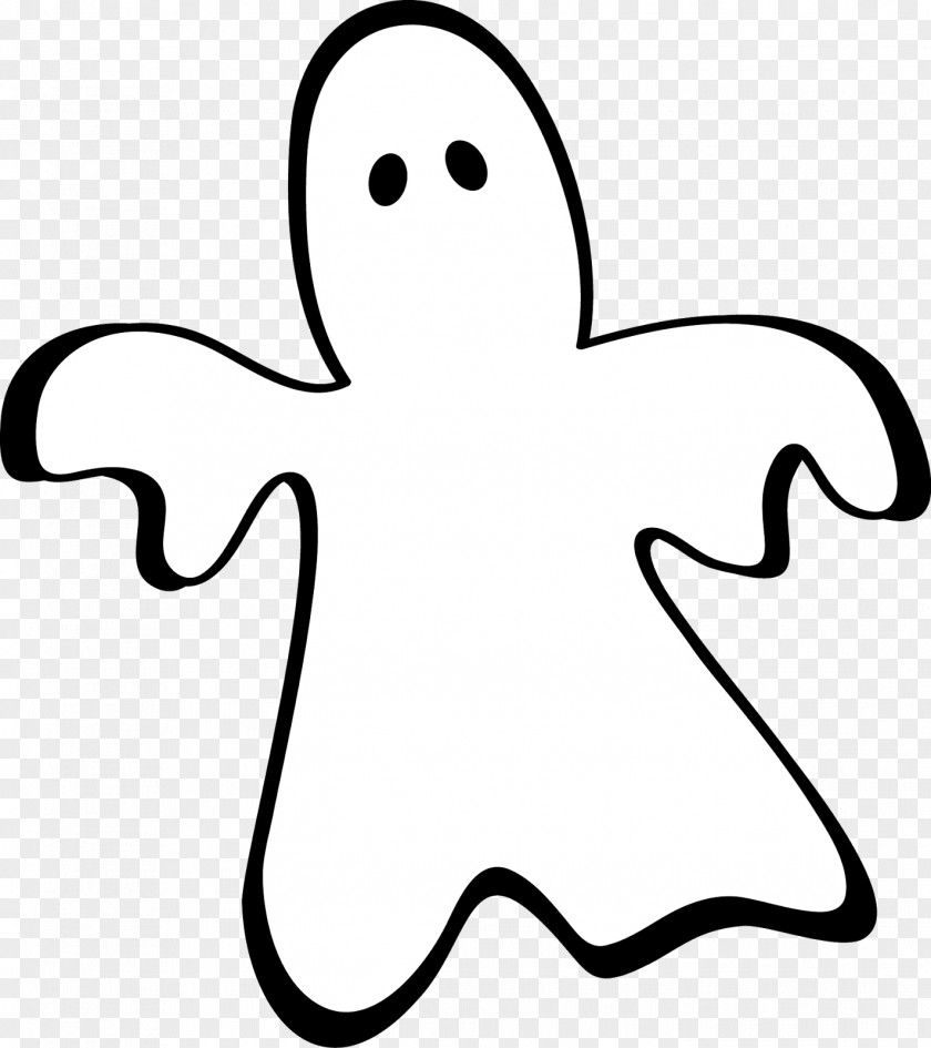 Halloween Ghosts White Beak Nose Line Clip Art PNG