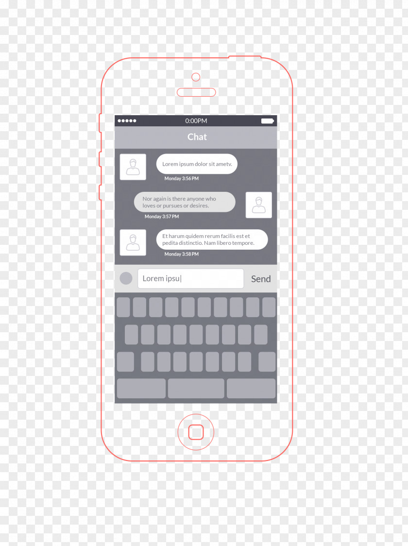 Keyboard Template Dialogue Computer Website Wireframe User Interface PNG