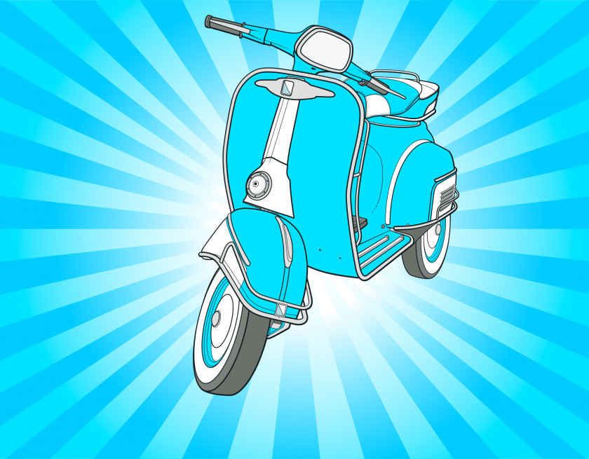Scooter Painting Clip Art PNG