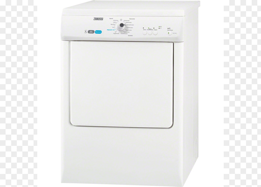 Tumble Dryer Clothes Zanussi ZTE7101PZ Laundry Home Appliance PNG