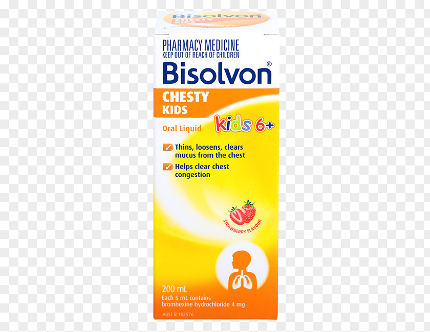 Cough Syrup Bisolvon Bromhexine Medicine Mucus PNG