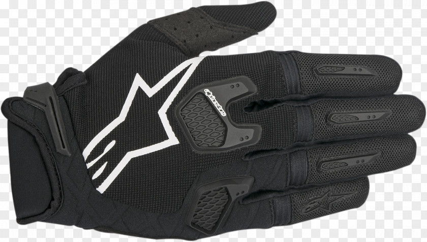 Motorcycle Glove Alpinestars White Black PNG