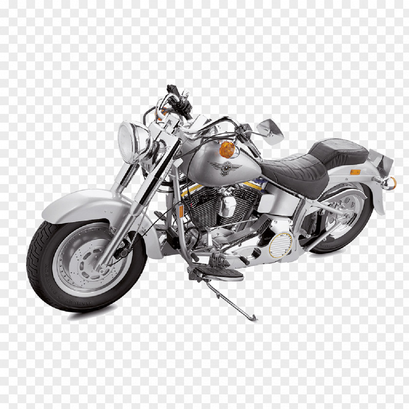 Motorcycle Harley-Davidson Fat Boy Softail Chopper PNG