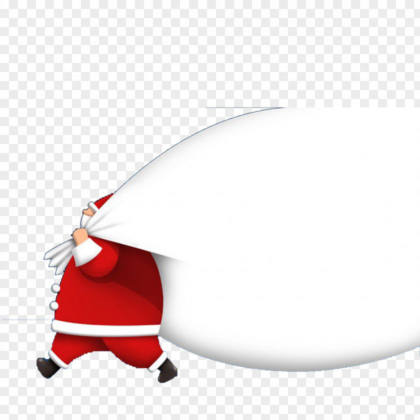Santa Claus And His Bag Of Gifts Pxe8re Noxebl Gift Christmas PNG
