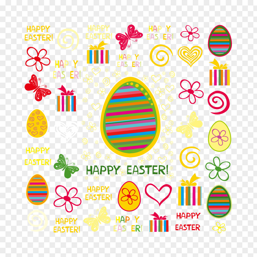 Easter Eggs With Ribbons Egg Clip Art PNG