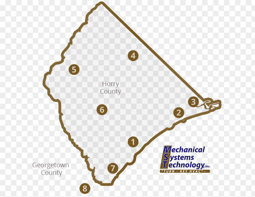 Myrtle Beach Map Mechanical Systems Technology, Inc. Coverage Santee Cooper Bush Drive PNG