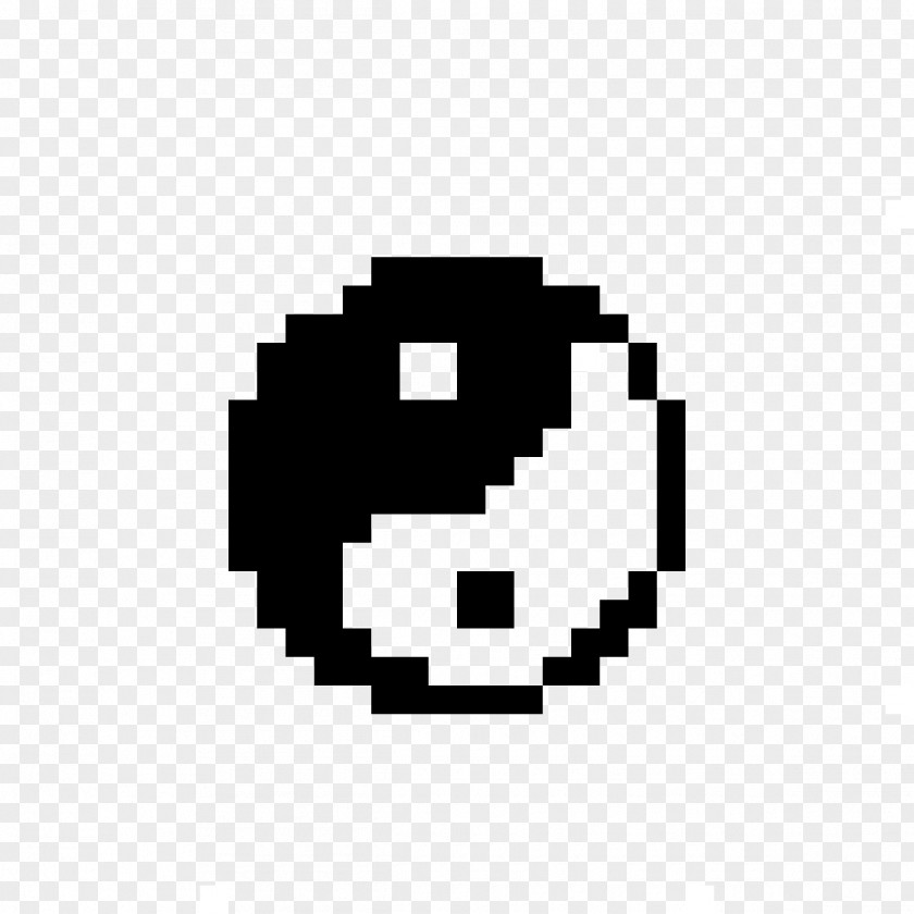 Pixel Art Minecraft Yin And Yang PNG