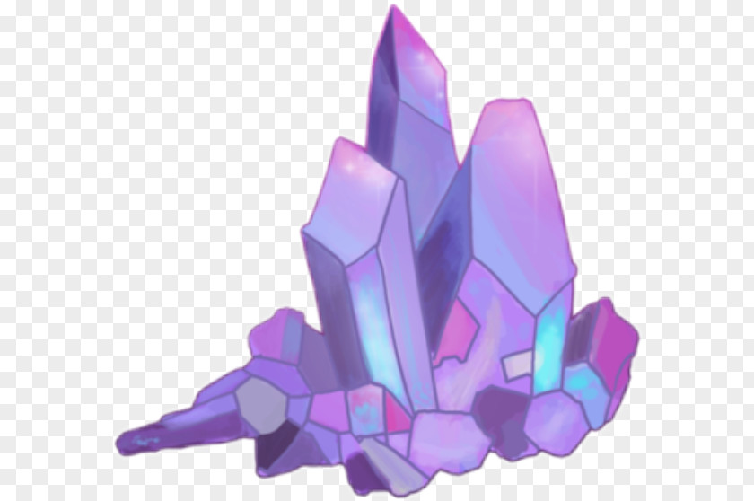 Purple Crystal Aesthetics PNG