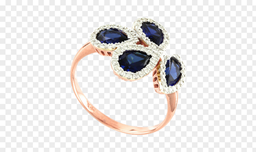 Sapphire Ring Brilliant Body Jewellery Czerwone Złoto PNG