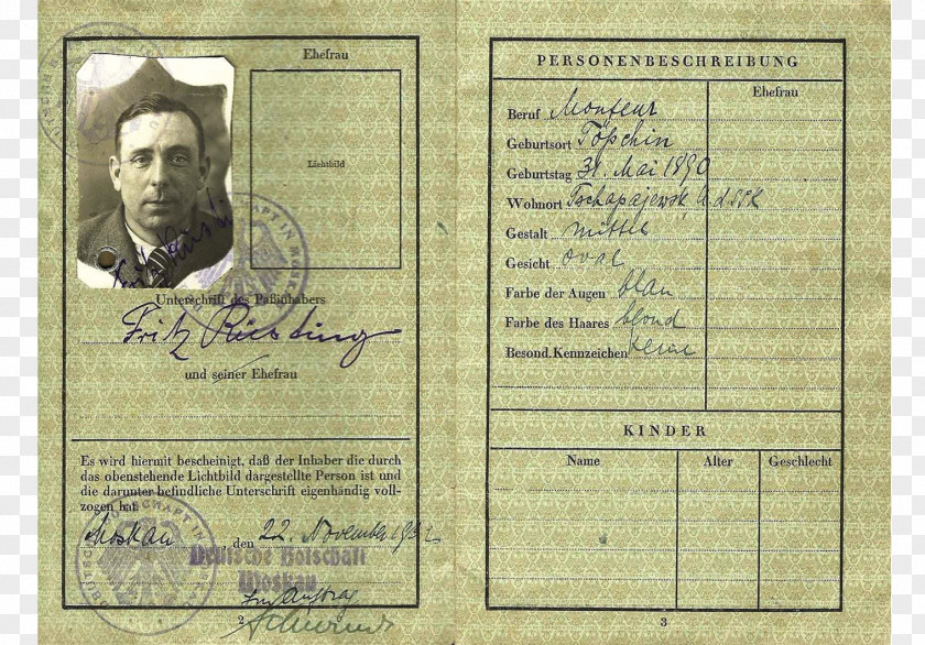 Austrian Passport Identity Document Animal PNG