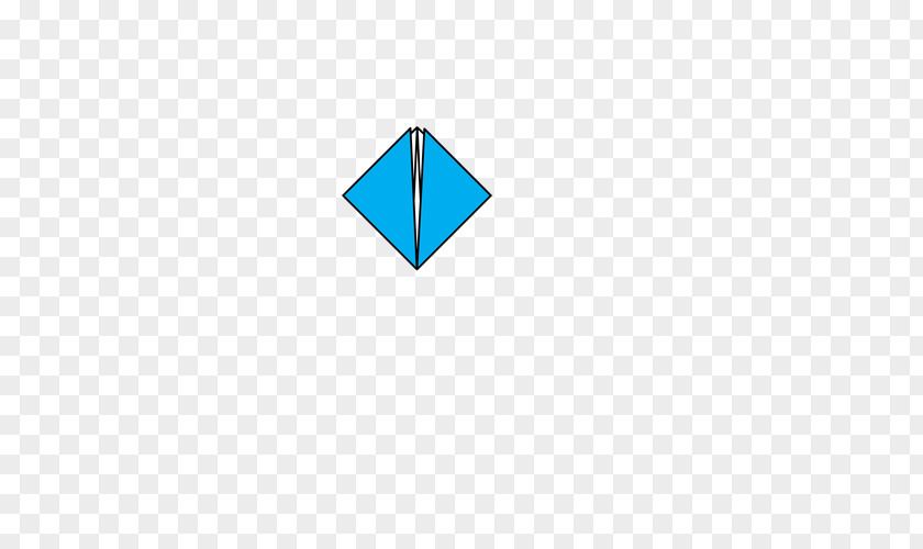 Folded Paper Boat In Water Triangle Logo Area PNG