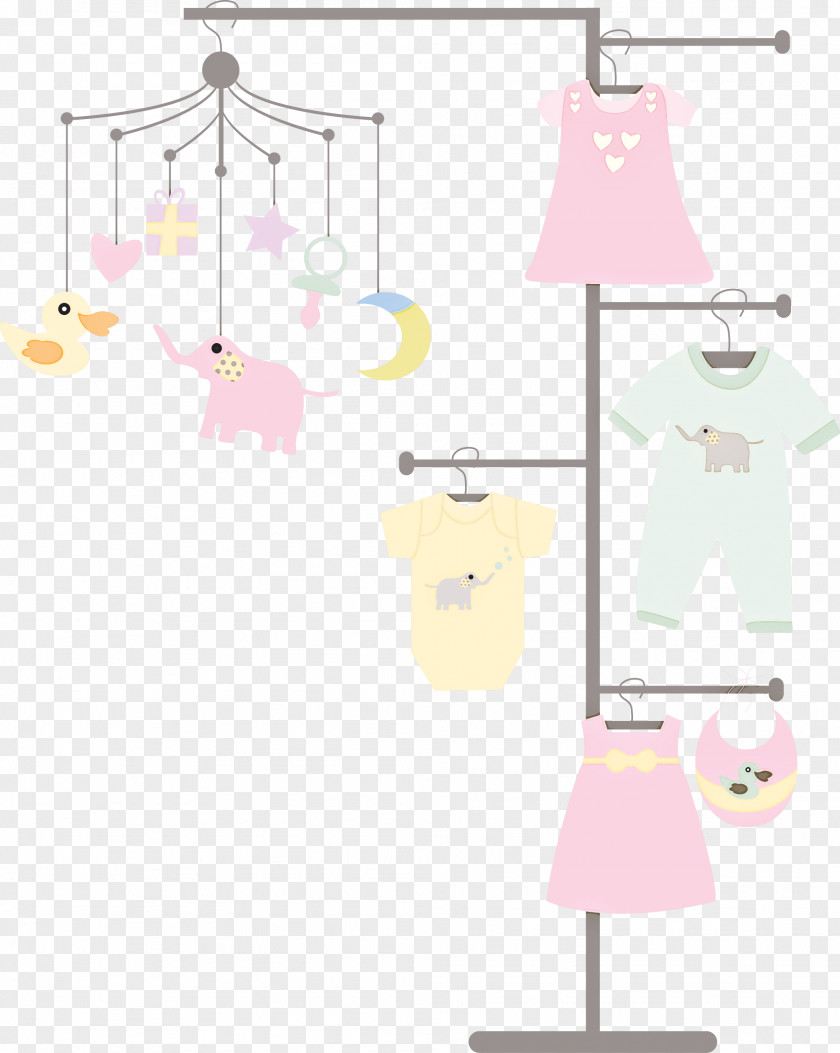 Furniture Clothing Pink White Clothes Hanger PNG