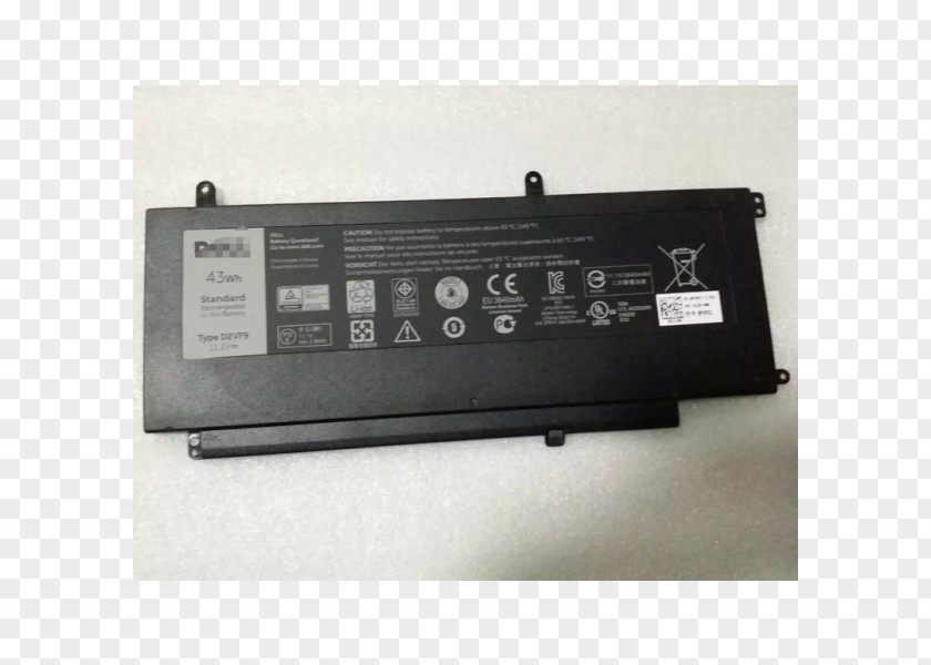 Laptop Battery Charger Dell Vostro Electric PNG