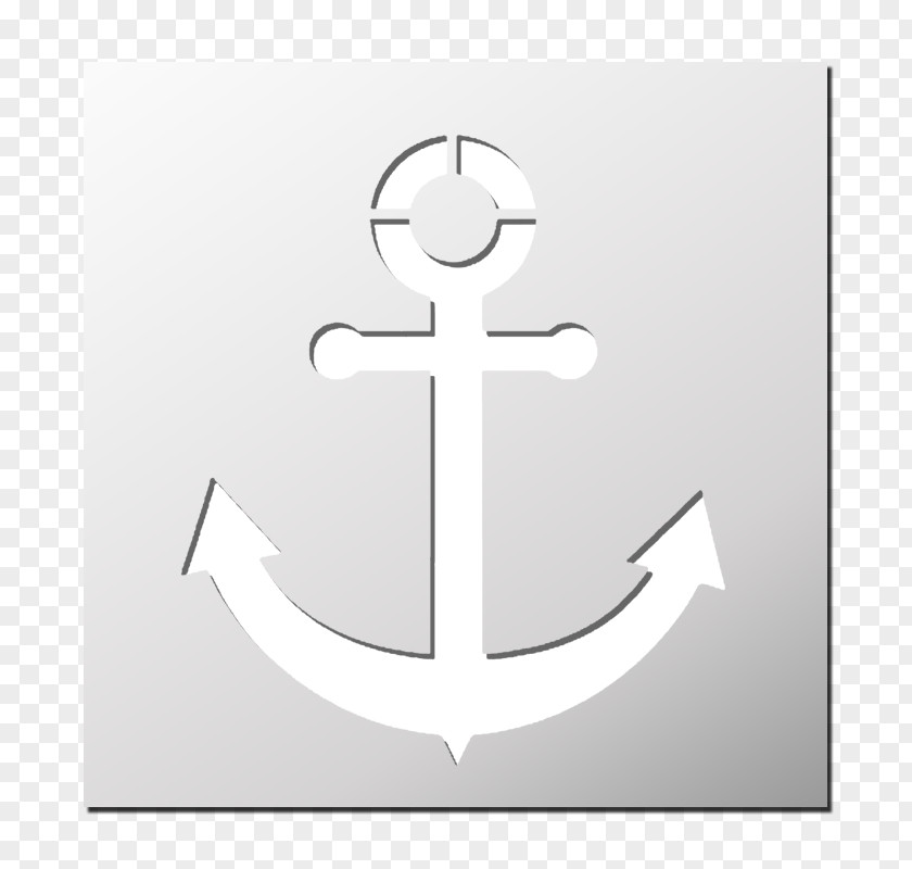 Bateau Ancre Stencil Anchor Symbol FRENCHIMMO Design PNG