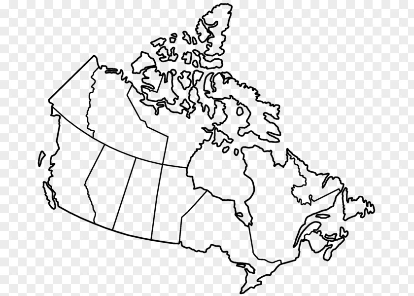 Canada Provinces And Territories Of Blank Map World PNG