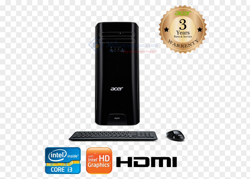 Computer Acer Aspire Desktop Computers RAM Hard Drives PNG