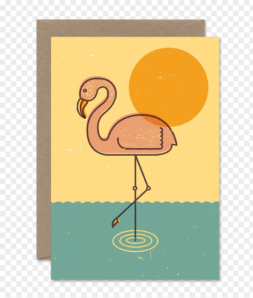 Flamingo Love Cartoon Beak Font PNG