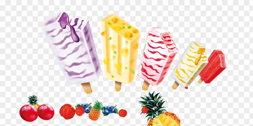 Ice Cream Cone Pop Fruit PNG