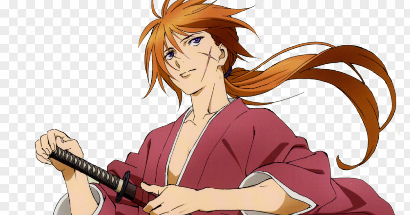 Kenshin Himura Rurouni Samurai Original Video Animation Fan Art PNG