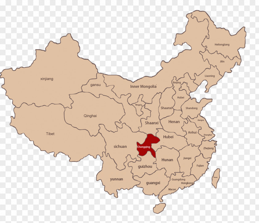 Map Wuzhen Liaoyuan Blank Tongliang District PNG