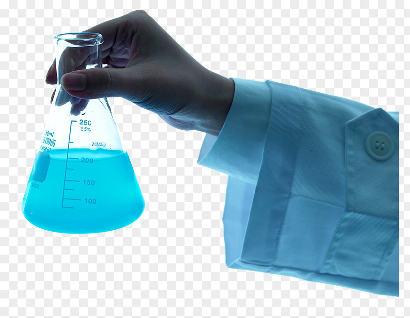 Science Laboratory Flasks Chemistry Research And Development PNG